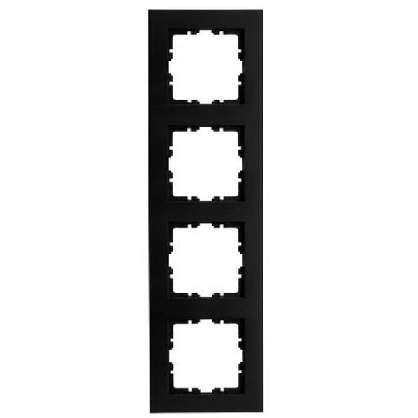 Kopp Abdeckrahmen HK07 PURE 4-fach schwarz matt