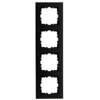 Kopp Abdeckrahmen HK07 PURE 4-fach schwarz matt