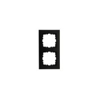 Kopp Abdeckrahmen HK07 PURE 2-fach schwarz matt