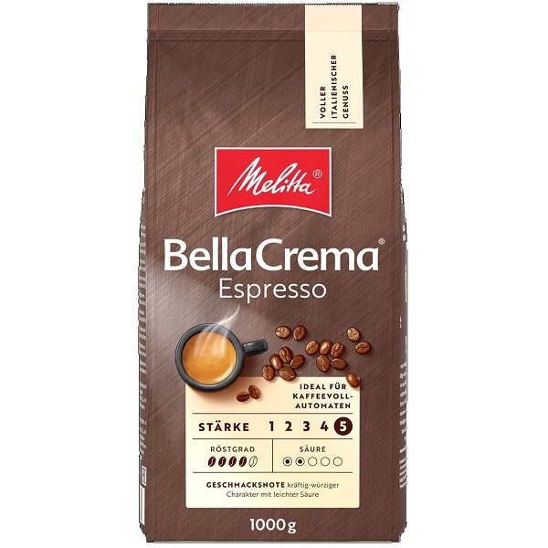 Melitta Kaffeebohnen BellaCrema Espresso 1000g
