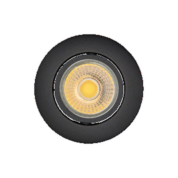 nobile LED-Deckeneinbaustrahler LB24 A 5068 T Flat schwarz-matt 8W 930 38°