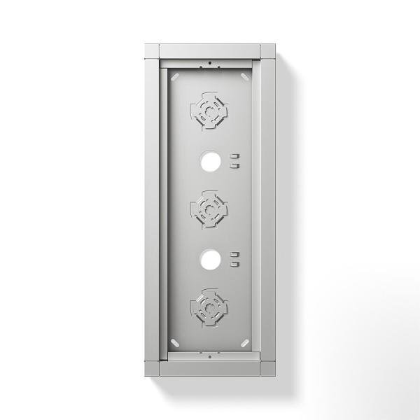 Siedle Aufputzgehäuse GA 612-3/1-01 SM silber-metallic