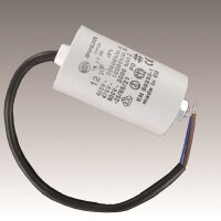 Schaum Motorkondensator 36x58mm 8µf axiale AL 250mm