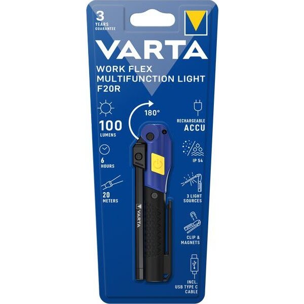Varta Multifunktionsleuchte F20R Akku IP54