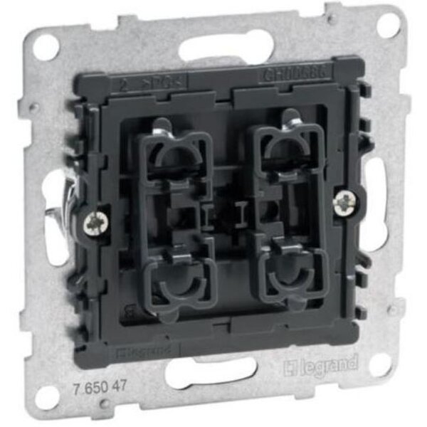Legrand Rollladenschalter 765047 Seano mech. Verriegelung 2 Tasten