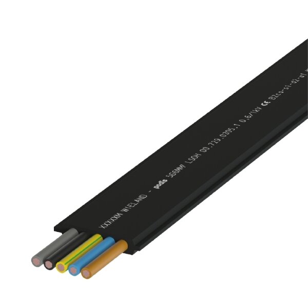 Wieland Flachleitung FL-LSHF 5G16 schwarz