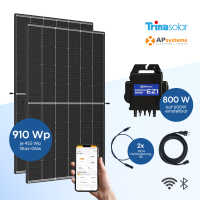 Balkonkraftwerk Trina Solar 910 Wp mit APsystems EZ1