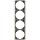JUNG Rahmen CD584PT 4fach