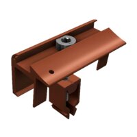 Solar Fabrik SF Endklemme RAL8011 orange SL-Rack 30mm