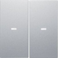 Berker Tast-Abdeckung 80960383 S.x 2fach alu
