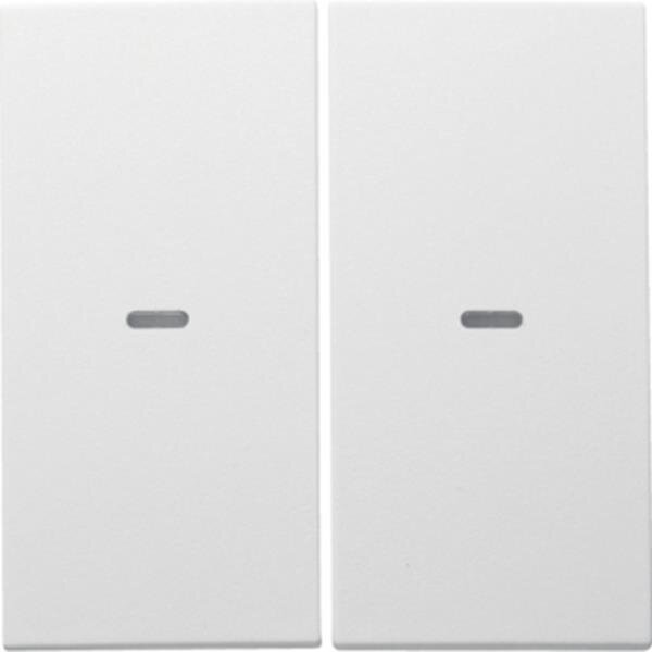 Berker Tast-Abdeckung 80960399 S.x 2fach polarweiss matt