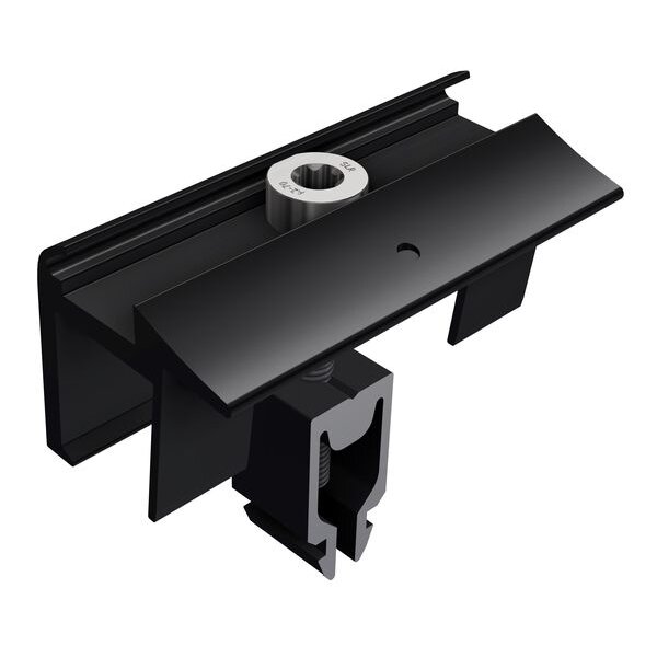SL Rack SLRA Endklemme 28-45mm schwarz eloxiert mit Erdung