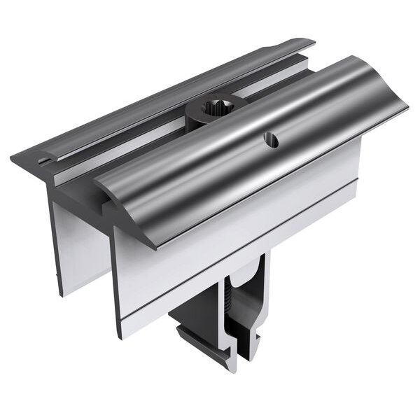 SL Rack SLRA Mittelklemme 28-45mm silber mit Erdung