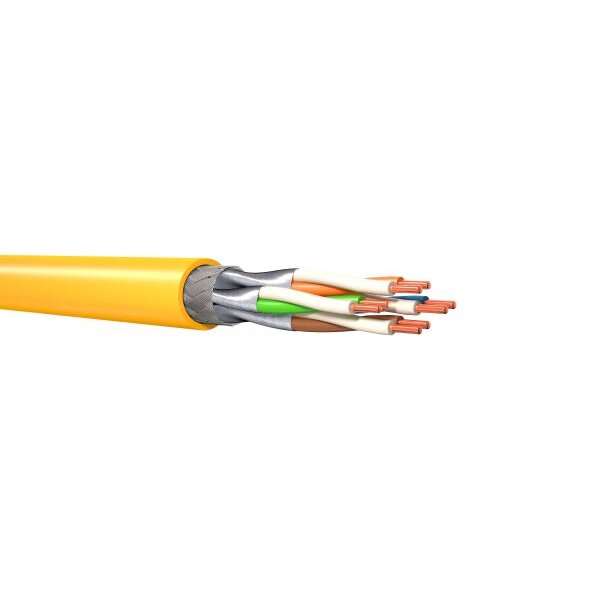 KERPEN DATACOM Datenkabel Cat7A 1300MHz Cca F10-130 4P22 S/FTP LS0H gelb TR500