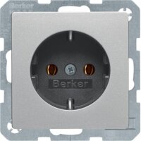 Berker Steckdose SCHUKO 47436084 Q.1/Q.3 alu samt lackiert