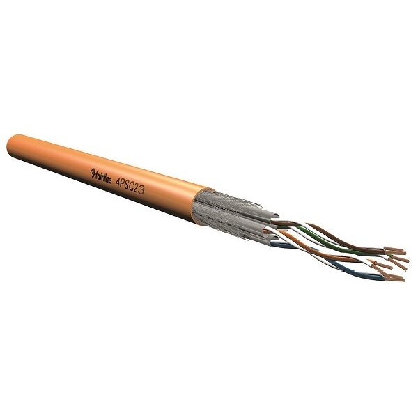 Elmat Schlagheck Datenkabel Cat7 1300MHz Dca EL-PRO 4P23 S/FTP LSHF orange TR500m