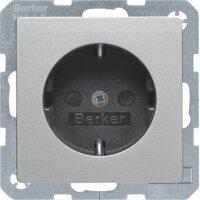 Berker Steckdose SCHUKO 47236084 Q.1/Q.3 alu samt lackiert