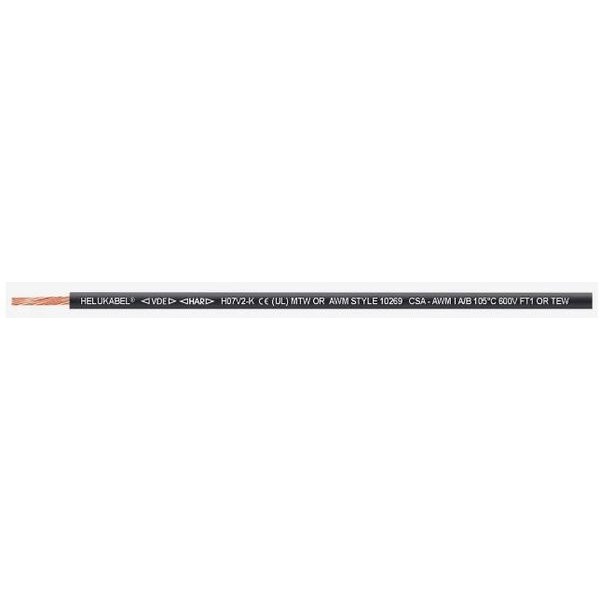 Helukabel PVC-Schleppkettenleitung Eca FÜNFNORM H07V2-K 4qmm 12AWG sw 900m