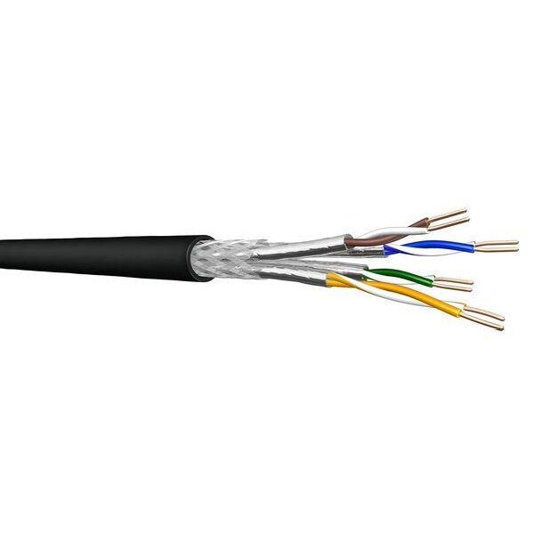 Draka Comteq DRMC Datenkabel Cat7 1000MHz UC900SS 4P23 S/FTP PE schwarz RG50