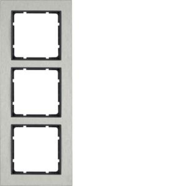 Berker Rahmen 10233606 B.7 Edelstahl/anthrazit