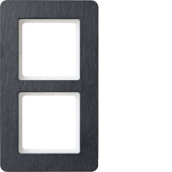 Berker Rahmen 10126030 2fach  Q.7  schiefer