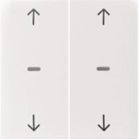Berker Abdeckung 80961389 f. Tastm. 2fach S.1/B.x pw gl.