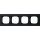 GIRA Abdeckrahmen 0214095 4 fach flach E2 schwarz