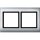 Merten Rahmen 400260 2fach aluminium
