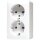 JUNG Steckdose SCHUKO 6020AWW 2fach