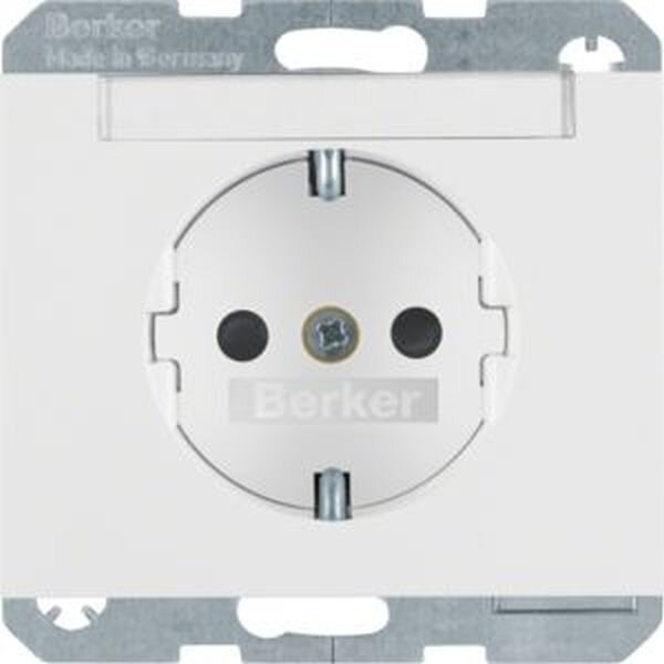 Berker Steckdose SCHUKO 47387009 polarweiss glänzend