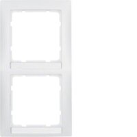 Berker Rahmen 10129919 2fach senkrecht polarweiss matt