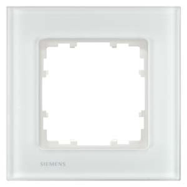 Siemens Rahmen 5TG1201-1 1fach Glas weiss