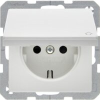 Berker Steckdose SCHUKO 47516069 polarweiss samt