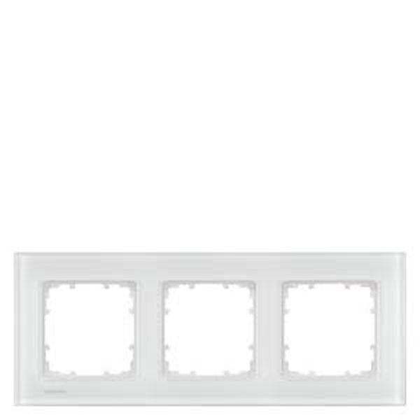 Siemens Rahmen 5TG1203-1 3fach Glas weiss