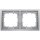 Siemens Rahmen 5TG1322-1 2fach 82x82mm platin-metallic