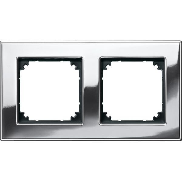 Merten Metallrahmen 475239 2fach chrom
