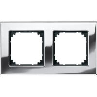 Merten Metallrahmen 475239 2fach chrom