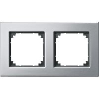 Merten Metallrahmen 475260 2fach platinsilber