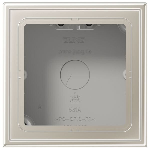 JUNG AP-Kappe ES2581A-L mit Rahmen 1fach