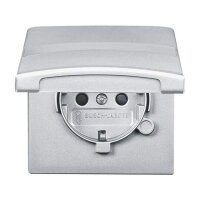 Busch-Jaeger Steckdose 20 EUGKBN-33-101 AW44 aluminiumsilber