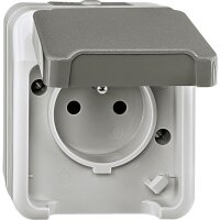 Merten Steckdoseneinsatz MEG2500-8029 lichtgrau