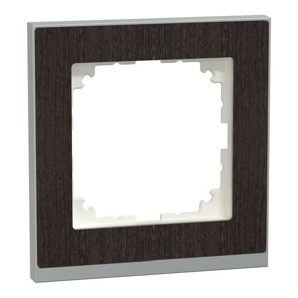 Merten Rahmen MEG4010-3671 1fach wenge/aluminium