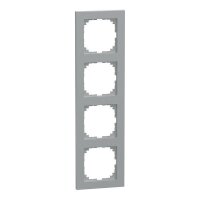 Merten M-Pure-Rahmen 4fach aluminium M-Pure