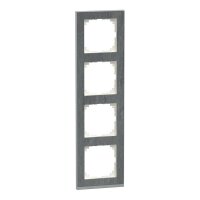 Merten Rahmen MEG4040-3669 4fach schiefer/aluminium