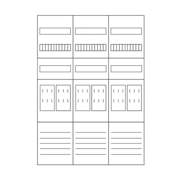 Eaton Zählerfeld ZSD-Z37B0022 3feldrig