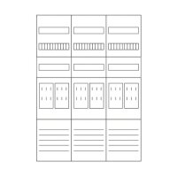 Eaton Zählerfeld ZSD-Z37B0022 3feldrig