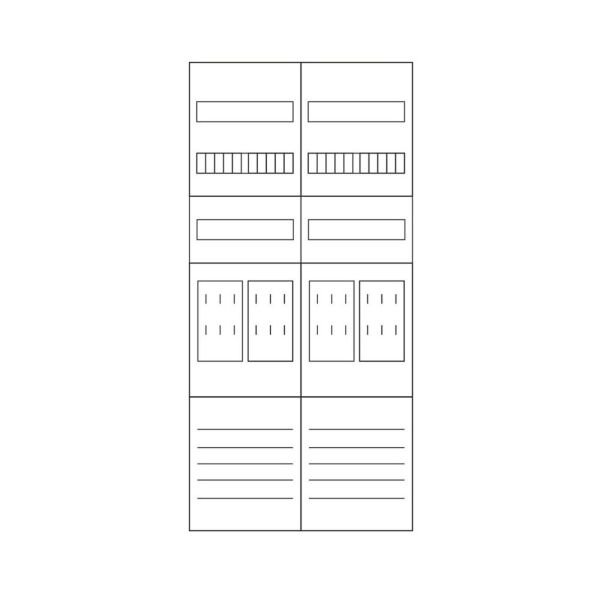 Eaton Zählerfeld ZSD-Z27B0019 2feldrig