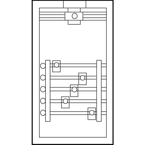 ABN Anschlussgehäuse GAG136N 5x250A Sammelsch. komplett