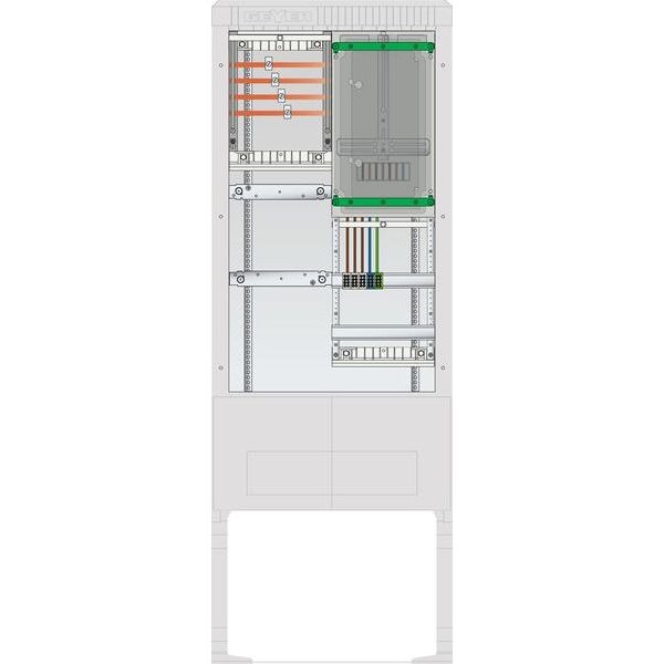 ABN Zähleranschlusssäule 1ZP 4p HLAK 25qmm IP54 ZP-Abd.