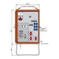 Walther Anschlussverteiler WV0363R1 55kVA